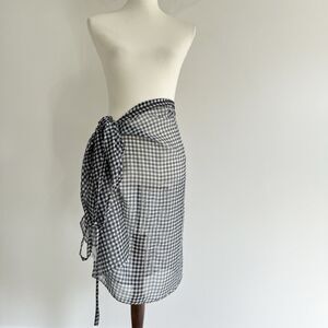 Monkl Charlene Gingham Sarong New One Size